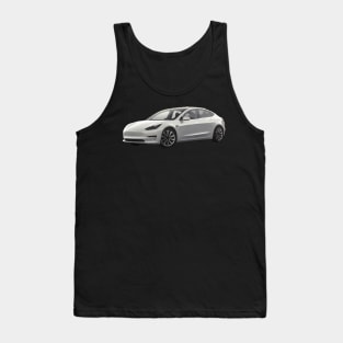 Tesla Model 3 Oil Painting Tank Top